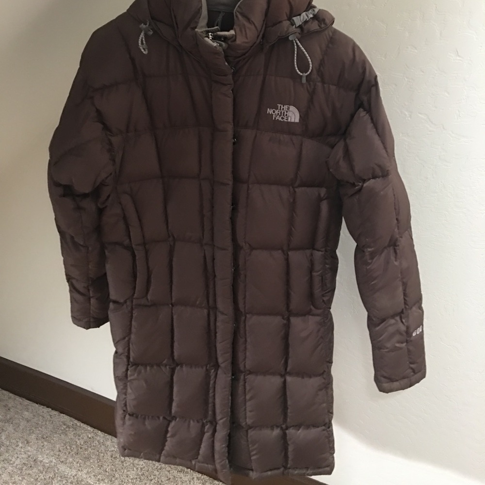Brown winter coat from The North Face.